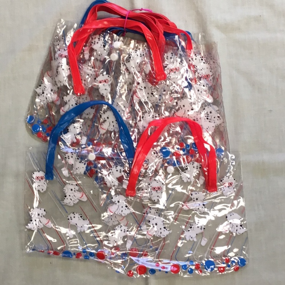 101 Dalmatians gift bags 12 pcs clear plastic